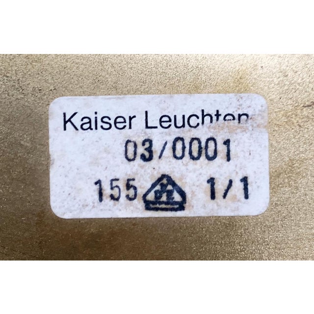 Mid-Century Modern Space Age German Brass Ceiling Lamp from Kaiser Leuchten, 1960s For Sale - Image 18 of 18