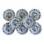 1970s Blue Danube Blue Onion Porcelain Salad or Dessert Plates - Set of 8 For Sale