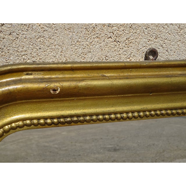 Louis Philippe Beech Gilt Mirror, 1850s For Sale - Image 3 of 16
