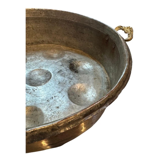 19th Century Copper Poacher With Brass Handles For Sale - Image 4 of 5