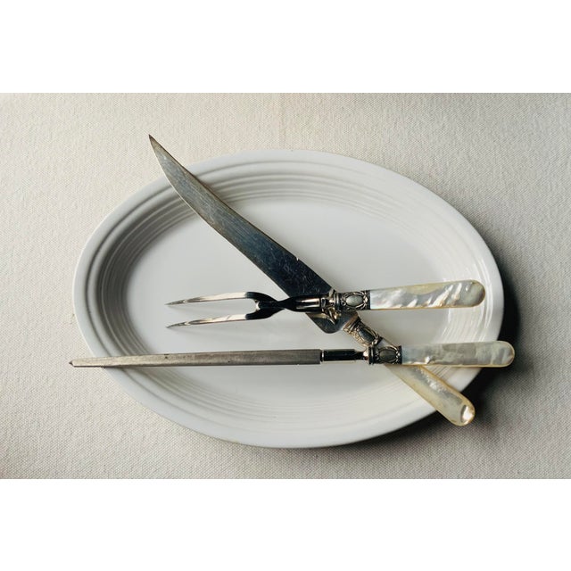 1900s Spaulding & Co. Sterling Silver & Mother-of-Pearl Carving Set | Gilded Age | Nantucket Estate For Sale - Image 11 of 18