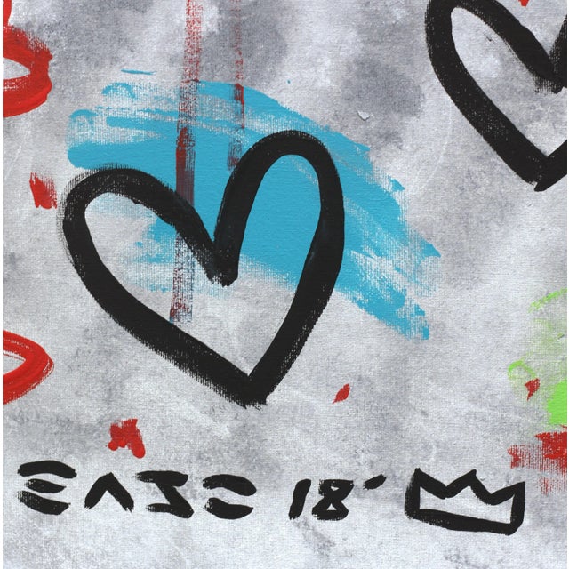 2010s Pop Art "Colorful Hearts" Original Artwork by Gary John For Sale - Image 5 of 7