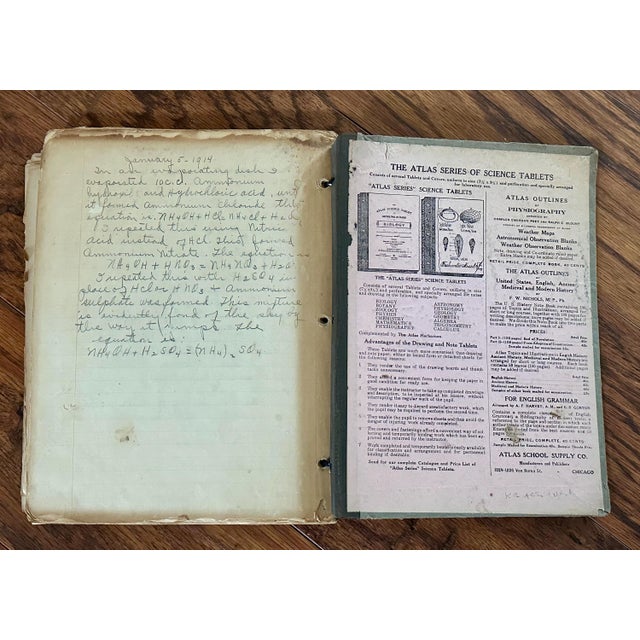 Paper Antique Botany Herbarium: 1900s Lab Notes & Drawings - Columbia City High School For Sale - Image 7 of 10