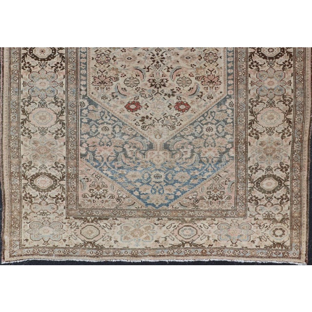 Measures: 4'1 x 5'10 Antique Persian Bidjar Rug with Medallion and Detailed Floral Design 4'1 x 5'10. Keivan Woven Arts/...