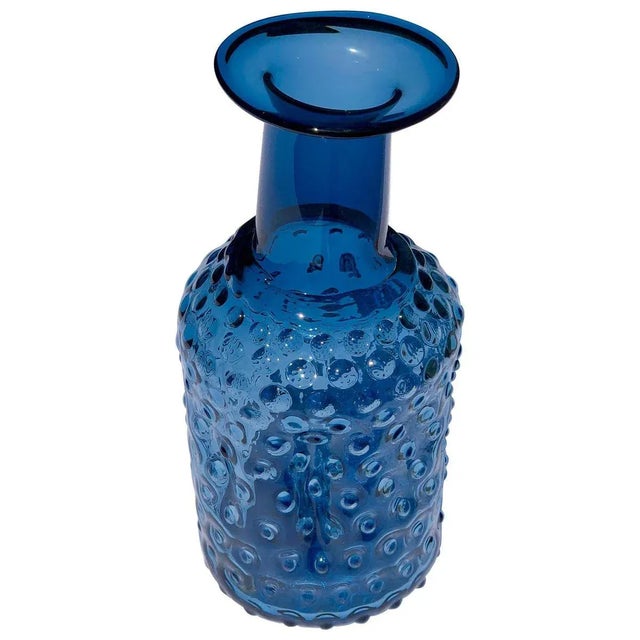 Gold Czech Studio Glass Bottle or Vase, 2000s For Sale - Image 8 of 8