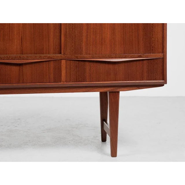 Mid-Century Danish Highboard in Teak by E.W. Bach for Sejling Skabe, 1960s For Sale - Image 10 of 13