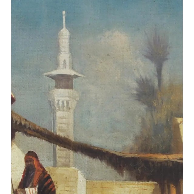 2000 - 2009 Arabian Scene, Vigneron Landscape, 2004, Oil on Canvas, Framed For Sale - Image 5 of 6