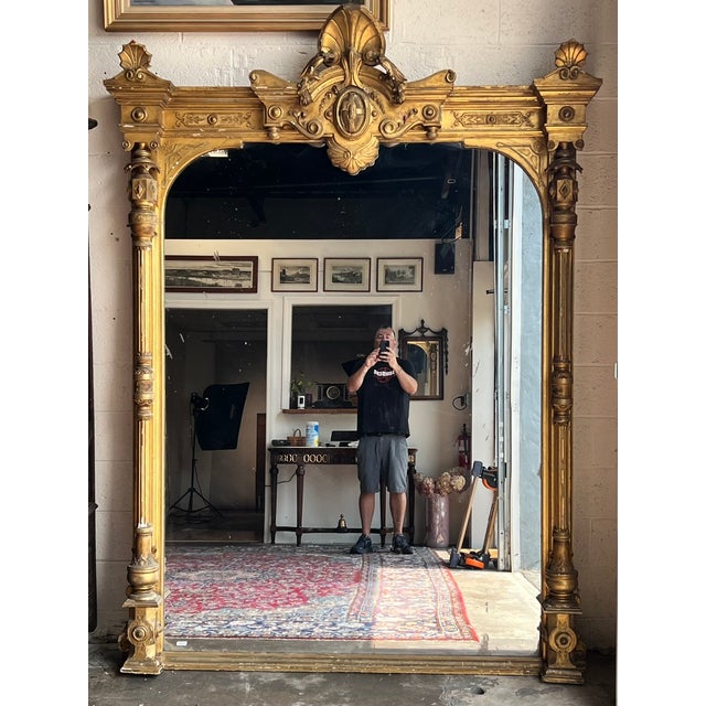 Exceptional Monumental Victorian Renaissance Revival Pier Mirror, Circa 1870–1885 For Sale - Image 12 of 14