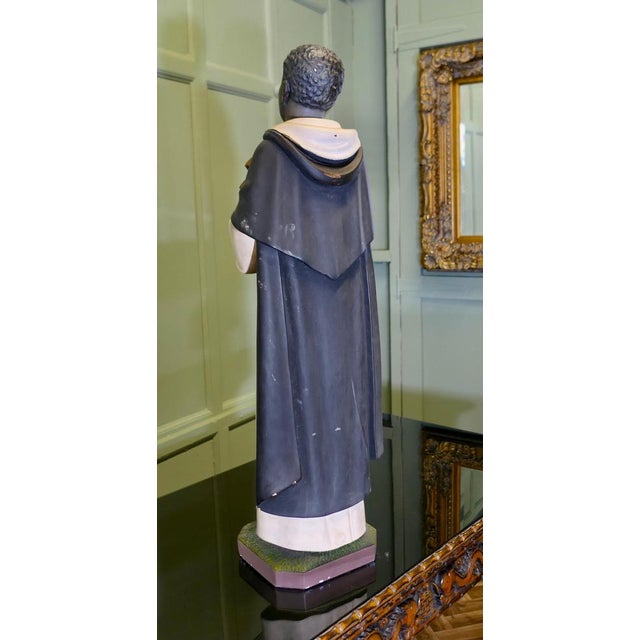Sculpture Materials Statue of Saint Martin by Porres Velázquez, 1930 For Sale - Image 7 of 9