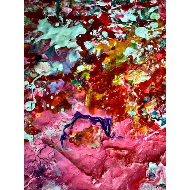 Scattered Abstract Expressionism Acrylic Painting For Sale In Austin - Image 6 of 8