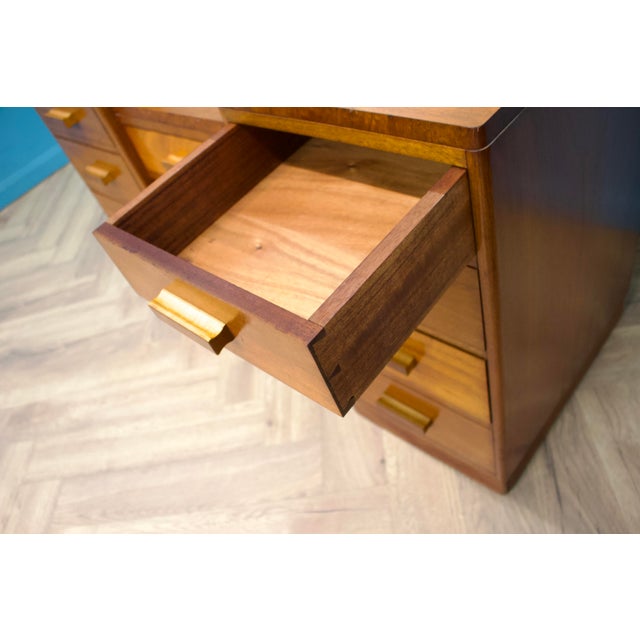 Art Deco Walnut Dressing Table, 1930s For Sale - Image 6 of 9