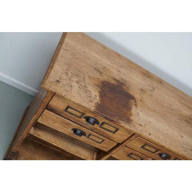 Vintage Rustic German Pine Apothecary Cabinet, 1930s For Sale - Image 12 of 18