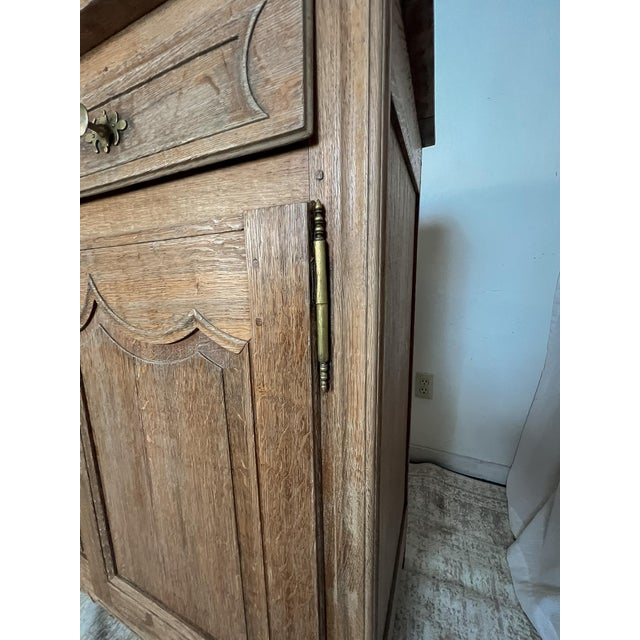 Antique French Provincial Bleached Oak Buffet For Sale In Sacramento - Image 6 of 13