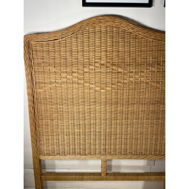Vintage Natural Wicker Twin Headboards a Pair Chairish