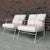 Mid 20th Century Very Rare Salterini Pair of Lounge Chairs and Ottomans For Sale - Image 5 of 12
