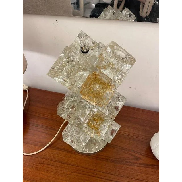 1960s Mid-Century Modern Italian Murano Glass Table Lamp by Albano Poli for Poliarte, 1960s For Sale - Image 5 of 7