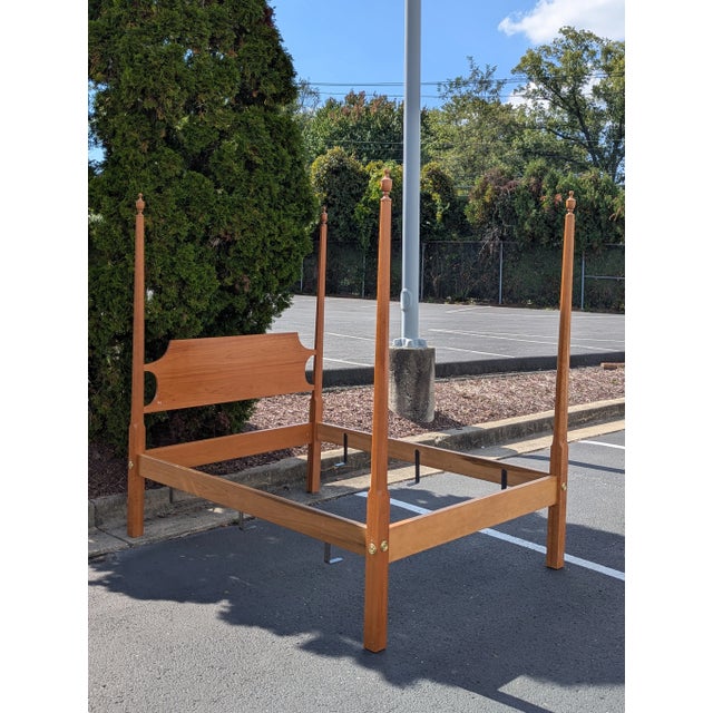 American Suter's Furniture Pencil Post Bedframe For Sale - Image 3 of 14