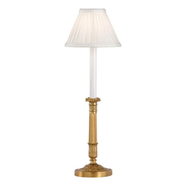 Old Paris Candlestick Lamp For Sale