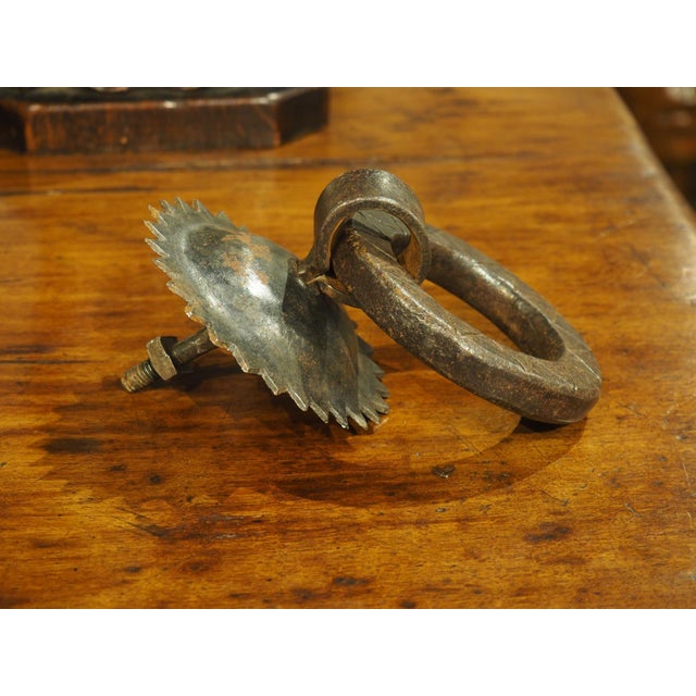 Metal Wrought Iron Iberian Door Knocker, Circa 1800s For Sale - Image 7 of 9