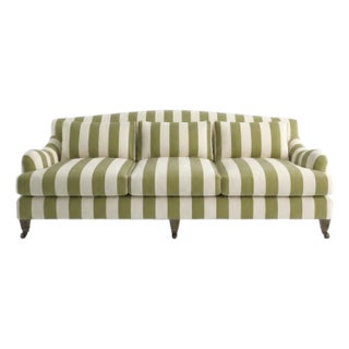 Sophie Conran Felix 4 Seater Sofa in Spring Green Stripes For Sale