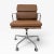 Mid-Century Modern Eames for Herman Miller Aluminum Group Soft Pad Management Chair - Brown Leather For Sale - Image 3 of 9