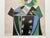 Mid-Century Modern Pablo Picasso Cubist Offset Lithograph Print French Museum Poster " Portrait De Nusch Eluard " 1937 For Sale - Image 3 of 8