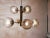 Sputnik Brass & Murano Glass Chandelier For Sale - Image 11 of 18