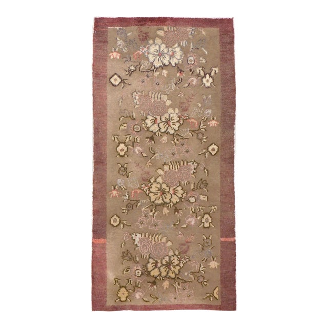 Galerie Shabab Collection Mid-20th Century Turkish Anatolian Throw Rug For Sale