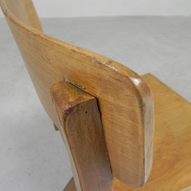 Wooden Swivel Chair, 1950s For Sale - Image 8 of 18