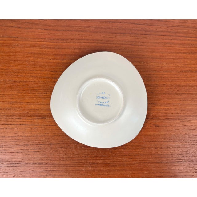 Mid-Century Modern Danish Model 2071 Studio Pottery Bowl with Flower Design from Søholm, 1960s For Sale - Image 10 of 13