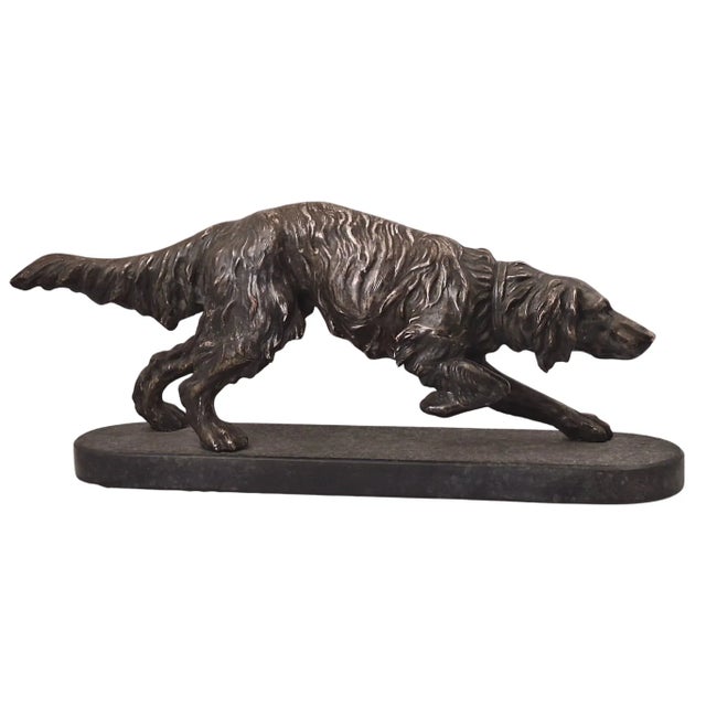 Metal Bruno Tornati, Dog Sculpture, 1900s, Silver Plated Metal For Sale - Image 7 of 7