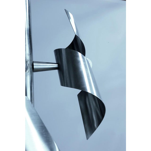 Space Age Stainless Steel Chandelier, 1960s For Sale - Image 6 of 14