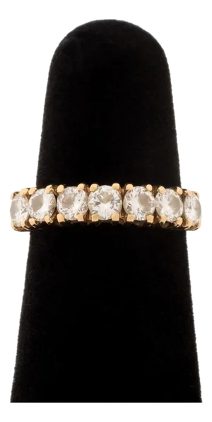 Vintage 14k Yellow Gold and Diamond Wedding Band