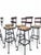 Specifications Step into the bold elegance of the 1970s with this stunning set of six brutalist bar stools. Crafted with a...