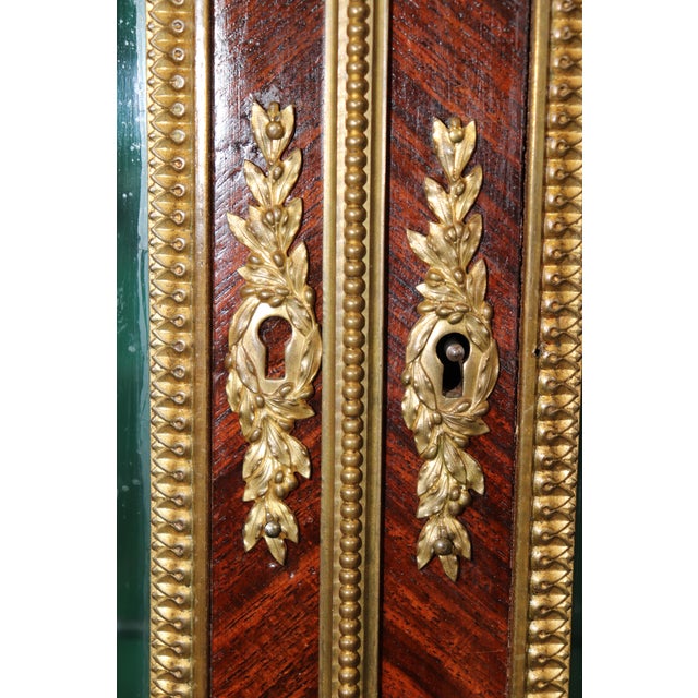 Superb Large French Louis XVI Style Vitrine Attributed to Francois Linke For Sale - Image 9 of 12