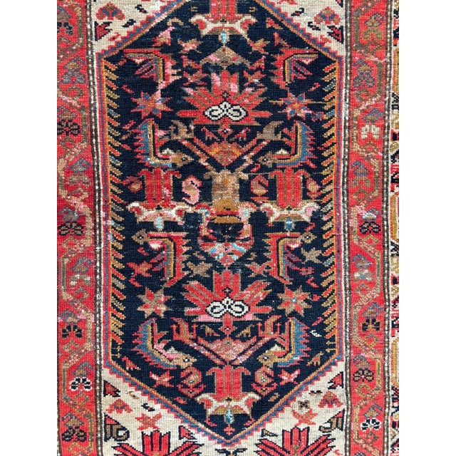 Wool pile genuine hand made antique Persian Malayer -
