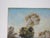 Mid 20th century oil on canvas mounted on masonite impressionist landscape painting with windswept trees. Unsigned....