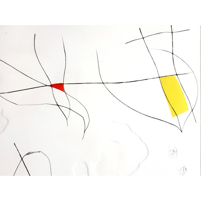 Joan Miro - L'Issue Dérobée: one plate - Original Aquatint 1974 For Sale - Image 4 of 8