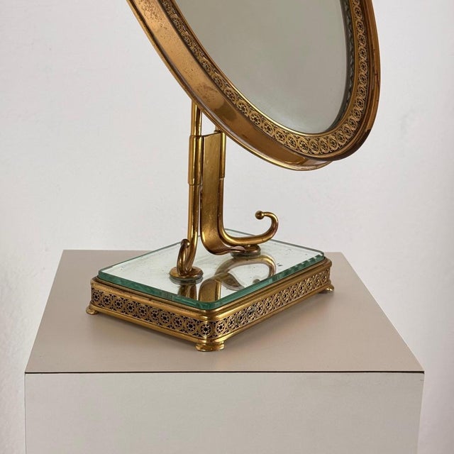 1940s Italian Art Deco Vanity Mirror by Pier Luigi Colli, 1940s For Sale - Image 5 of 18