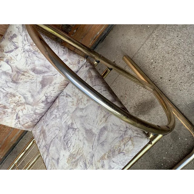 1950s Vintage Brass Bench, 1960s For Sale - Image 5 of 6