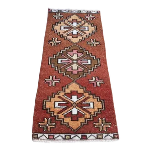 Vintage Anatolian Small Decorative Rug