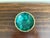 Vintage Malachite Brass Rimmed Bowl For Sale In South Bend - Image 6 of 8