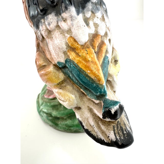 Mid Century Vintage Italian Hand Painted Ducks, a Pair For Sale - Image 9 of 11