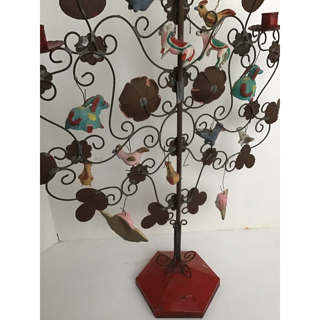 Vintage Aurelio Flores Style Mexican Folk Art Tree of Life Sculpture For Sale - Image 10 of 13