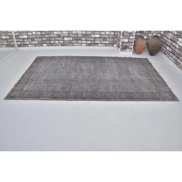 Handmade wool carpet in Turkish Anatolia , Vintage Oushak Rug,Turkish Vintage Anatolian Rug, Handmade wool Rug . One Of...