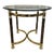 Vintage Hollywood Regency Modern Brass and Glass Table For Sale