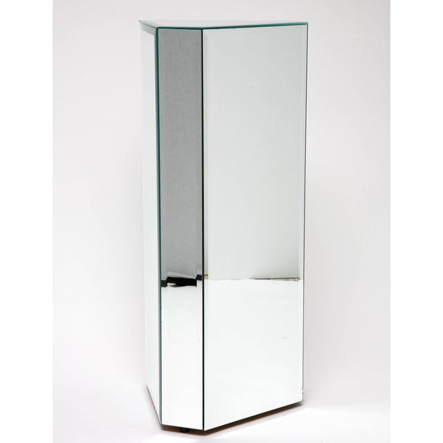 Triangular Shaped Mirror Pedestals With Beveled Edges a Pair Chairish