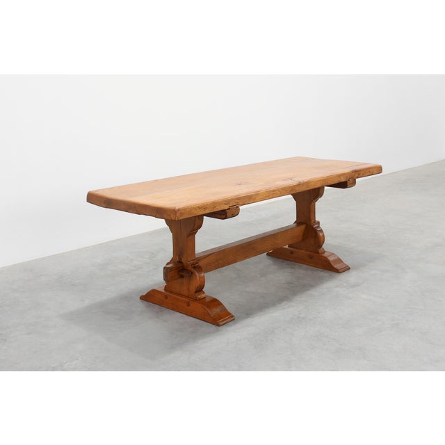 Rustic Oak Dining Table, France, 1960s For Sale - Image 4 of 15