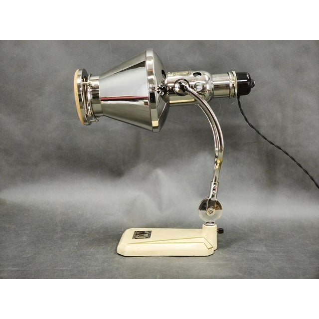 An authentic original hanau höhensonne medical lamp, manufactured in germany during the 1930s and professionally converted...