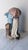 18th-Century Courting Couple Sharing a Parasol Under Pastel-Colored Period Attire. Glazed and Matte Porcelain Figurine For Sale - Image 14 of 15
